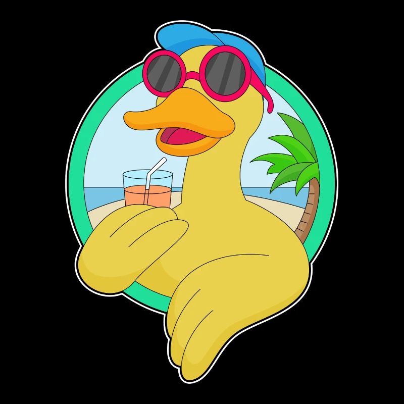 Duck Beach Drink Summer