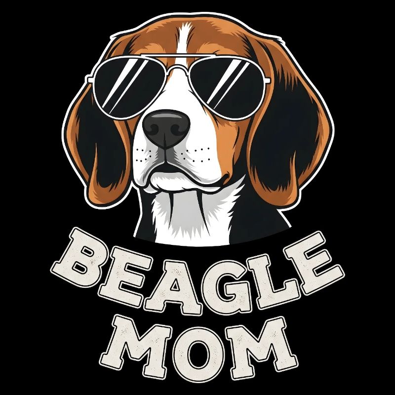 Cool Beagle Mom with Sunglasses