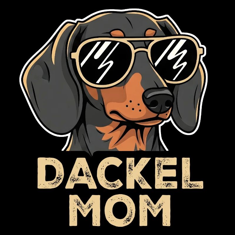 Cooler Dackel mit Sonnenbrille - Dackel Mom