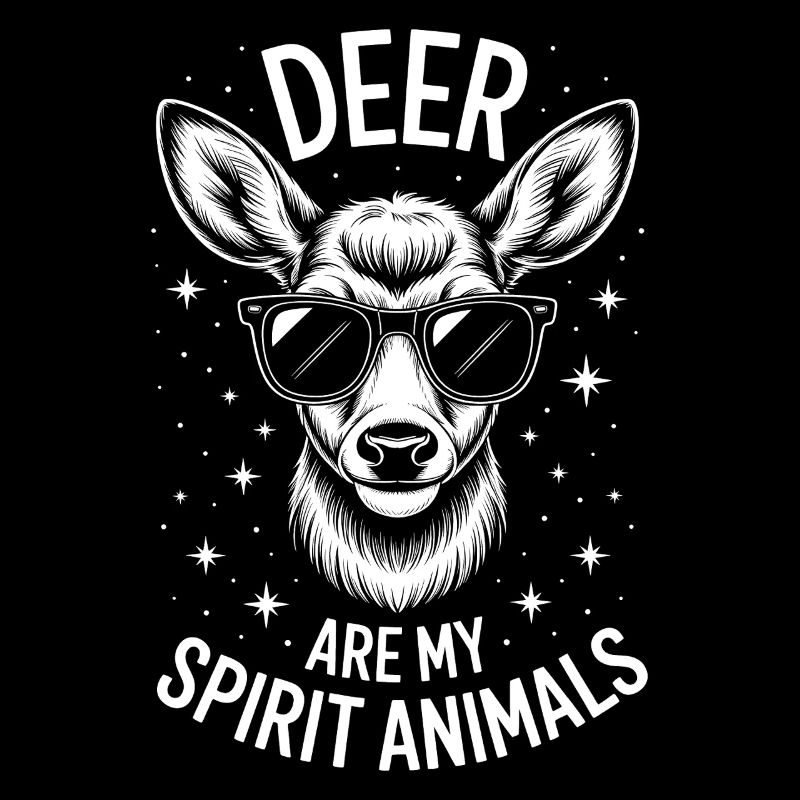 Cool deer with sunglasses