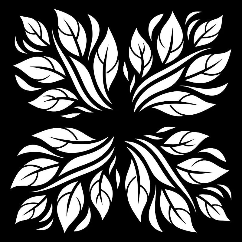 Leaves botanical pattern