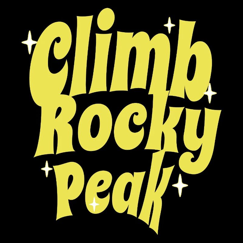 Escalade du Rocky Peak Conception de motivation