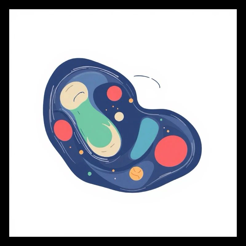 Abstract Cosmos Pattern in Blue