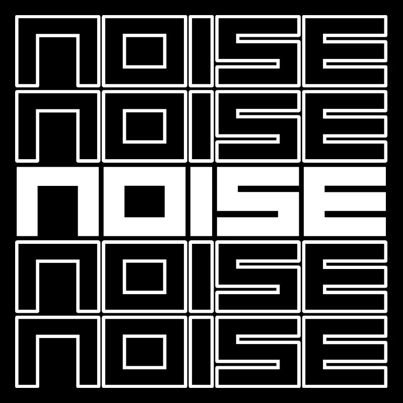 Noise Geometric Typography Bold Pattern