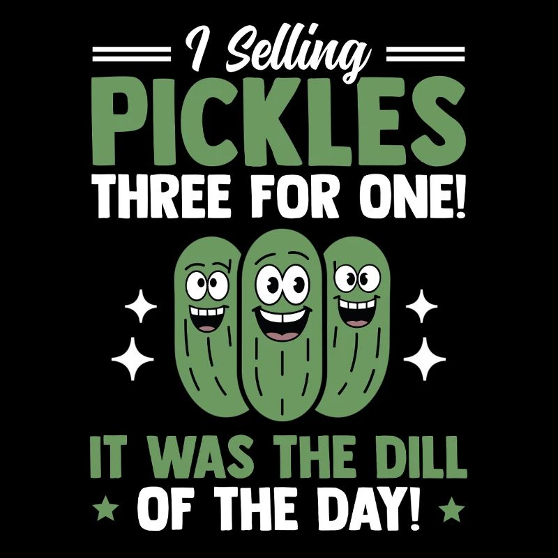 Vendeur de concombre, cornichons, aneth, cadeau de concombre