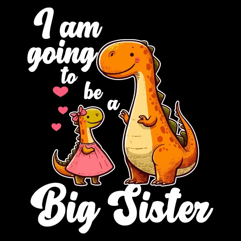 Werde eine große Schwester Dino