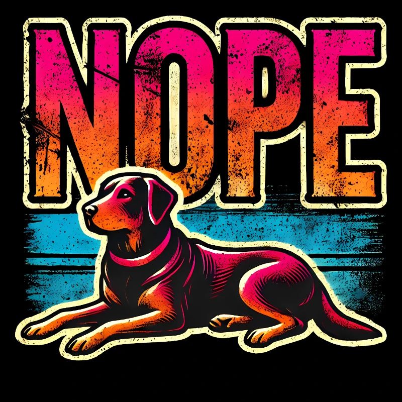 Nope chien coucher de soleil, père