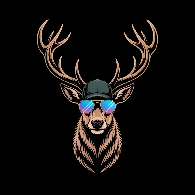 Cool deer with antlers