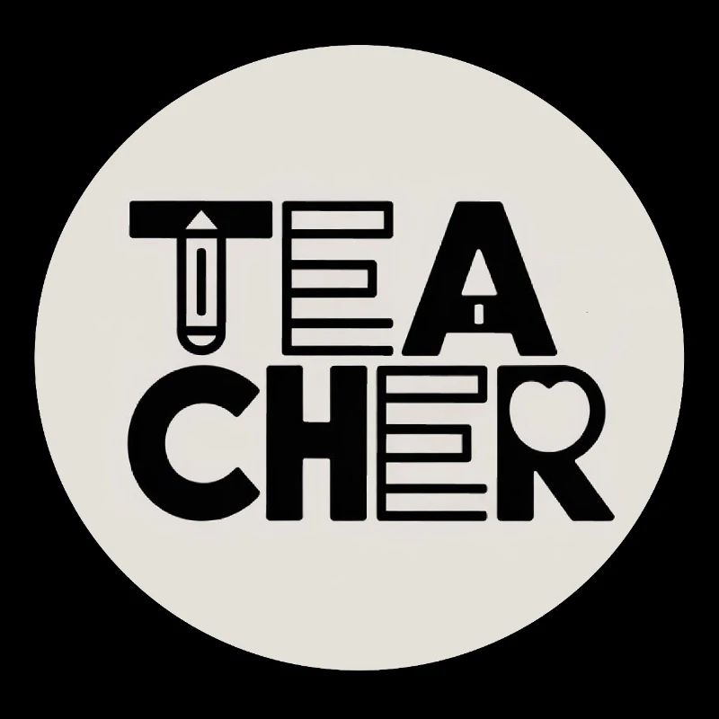 Conception de l’enseignant avec typographie au crayon