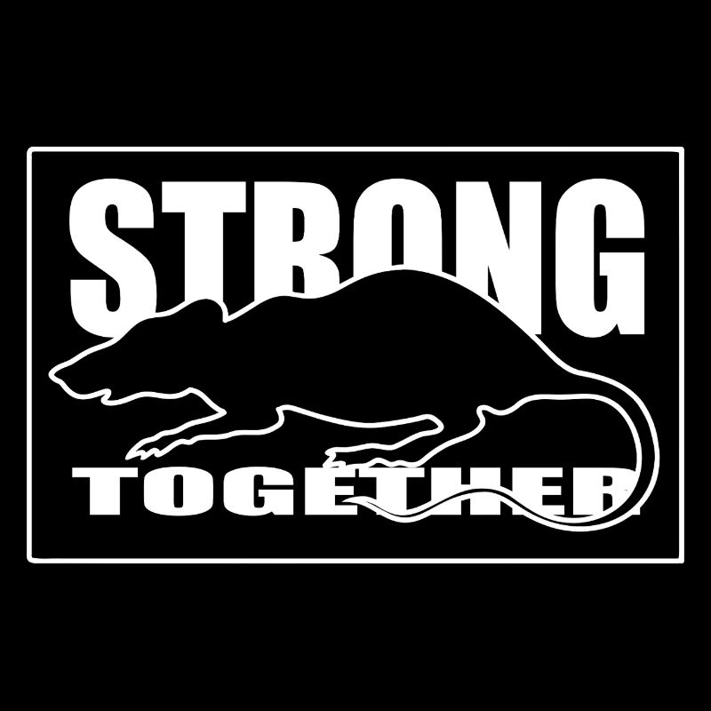 Unity Rodent Silhouette Graphic Tee white