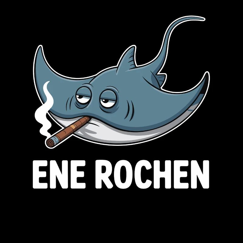Ene Rochen Raucher Spruch Zigarette Kippe Rauchen