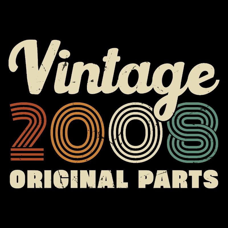 2008 Vintage Retro Geburtstagsgeschenk