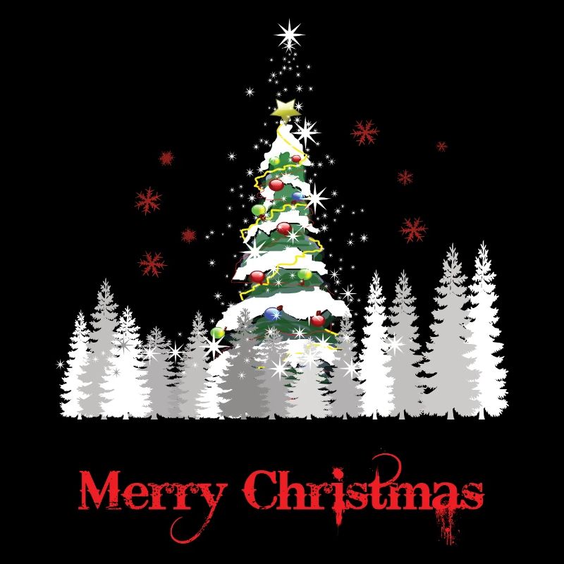 Glitzer Weihnachtsbaum Schnee - Weihnachtsgeschenk