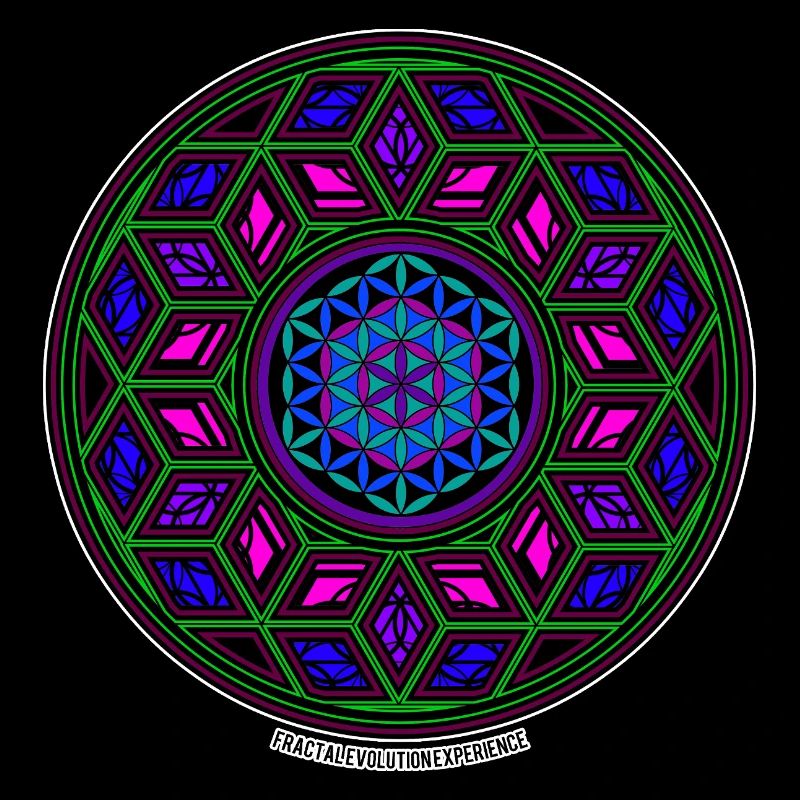 Fractal Evolution Experience Kaleidoscope Mandala