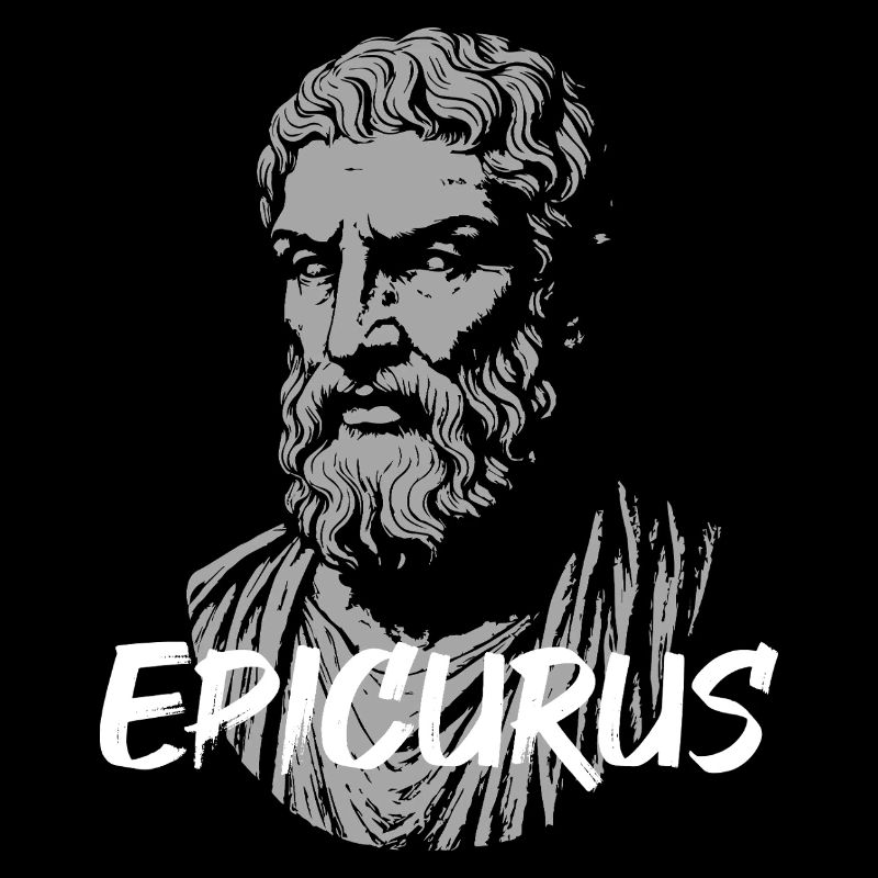 Epicurus Portrait in Bold Brushstyle