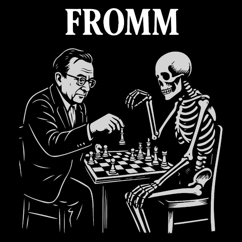 Noir Chess: Erich Fromm psychoanalysis vs Skeleton