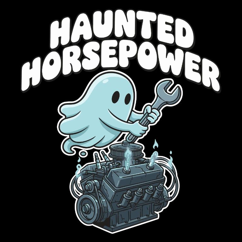 Dessin animé Ghost Engine Hanting Engine