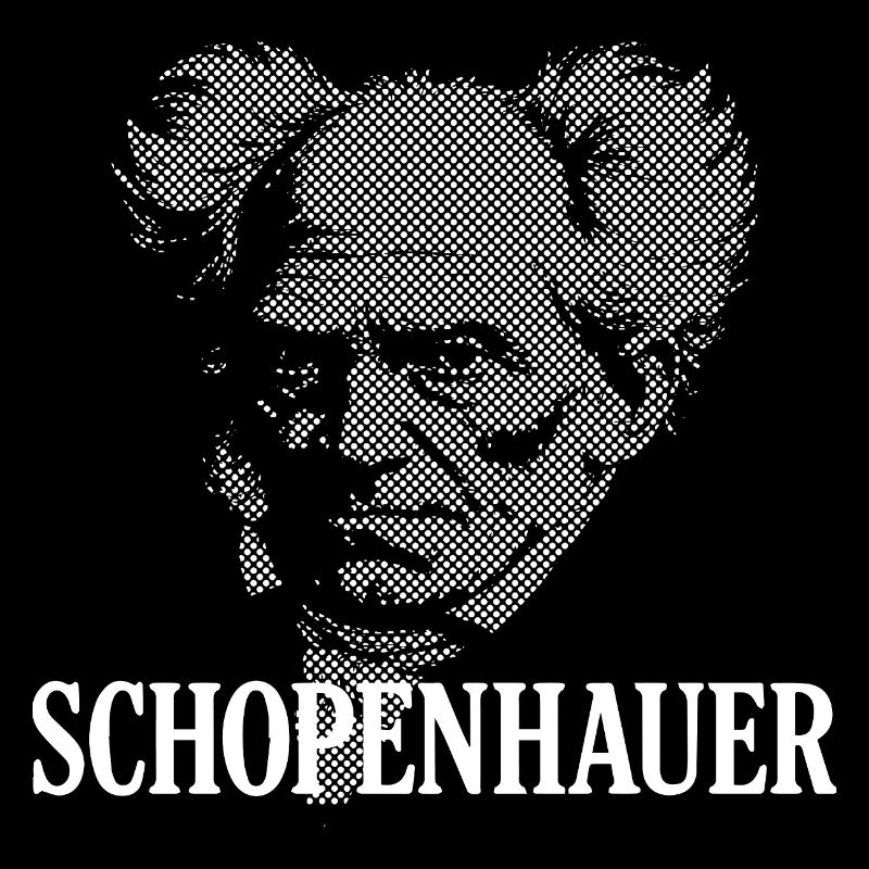 Portrait en demi-ton de Schopenhauer