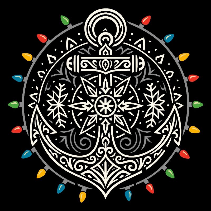 Ancre de Noël Maritime Mandala Lighty Light