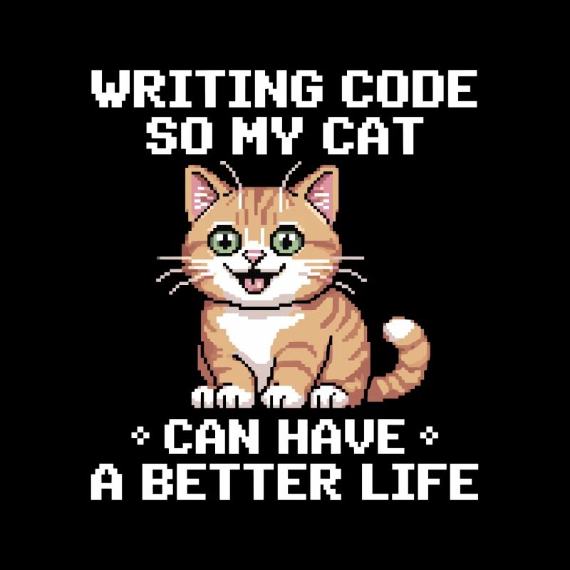 Programming Cat Funny Coding and Cat German