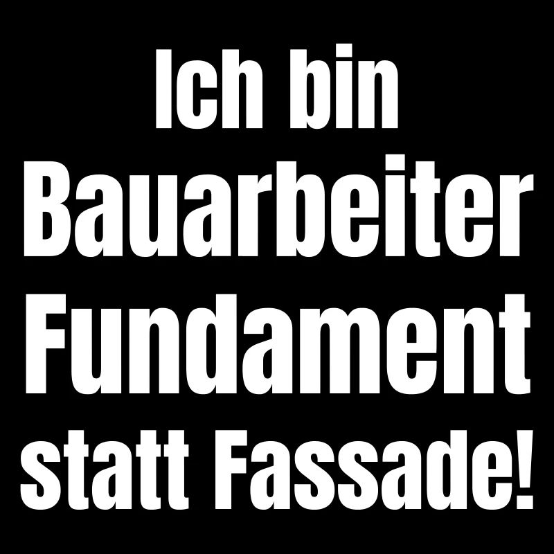 Foundation instead of façade: Construction workers