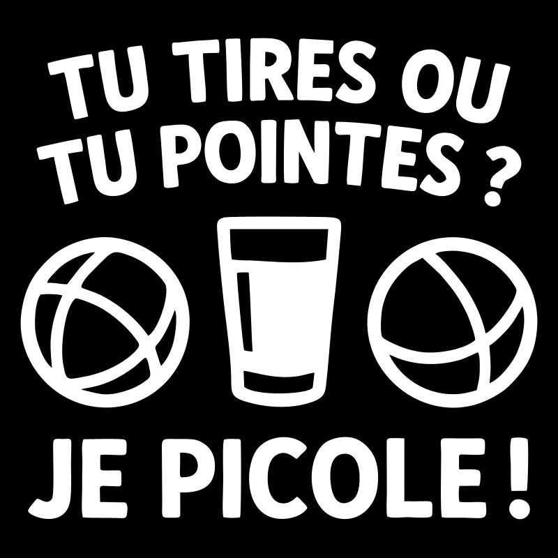 Du schießt oder zielst Pétanque-Humor