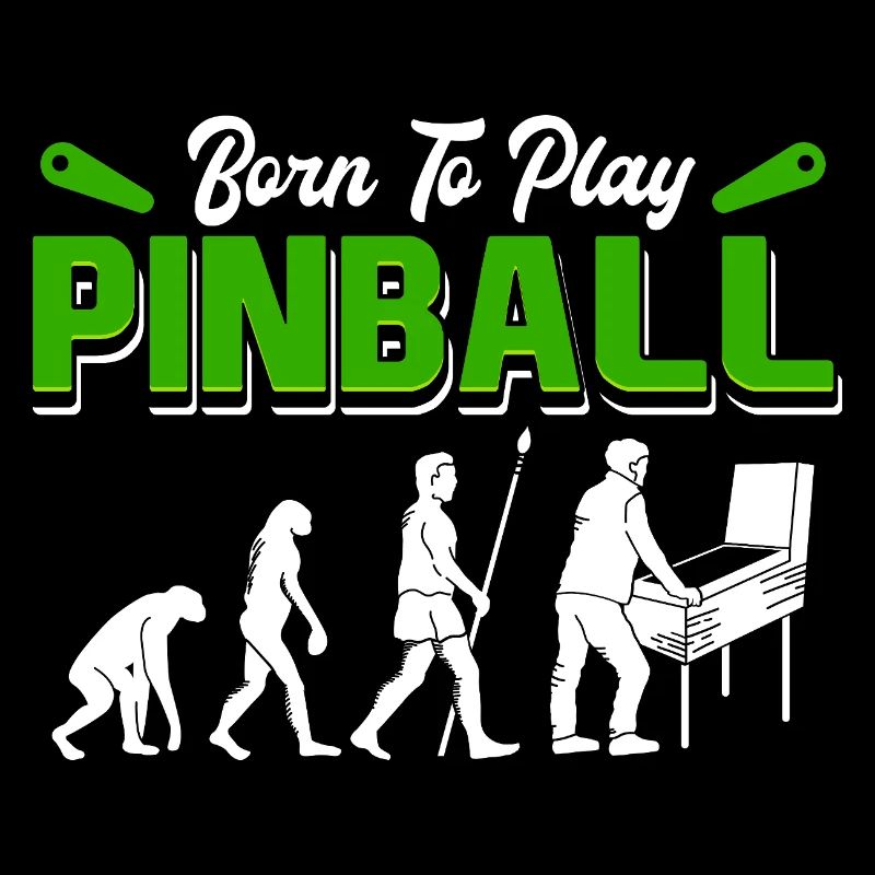 Born to Play Pinball Retro Evolution Arcade Design
