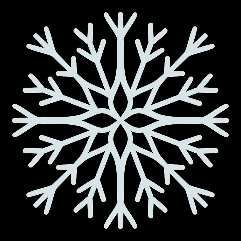 Icy Geometric Snowflake