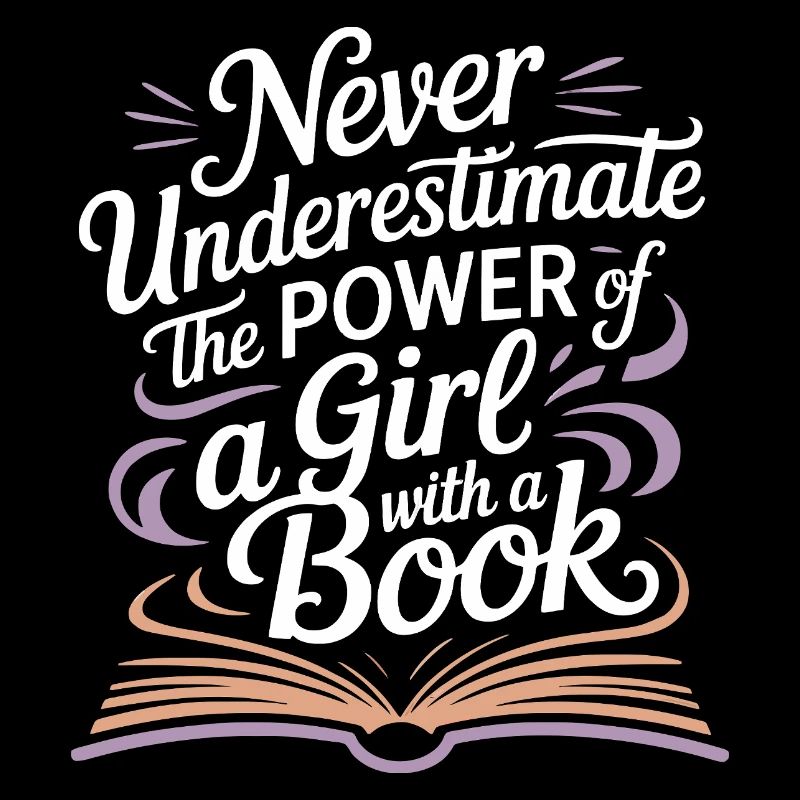 Die Kraft eines Mädchens mit einem Buch – Lesen