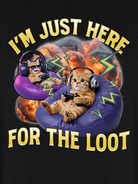 Chat gamer drôle