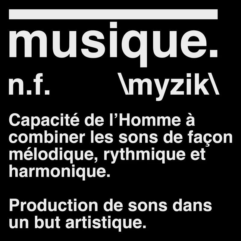 Musikdefinitions-Wörterbuchstil