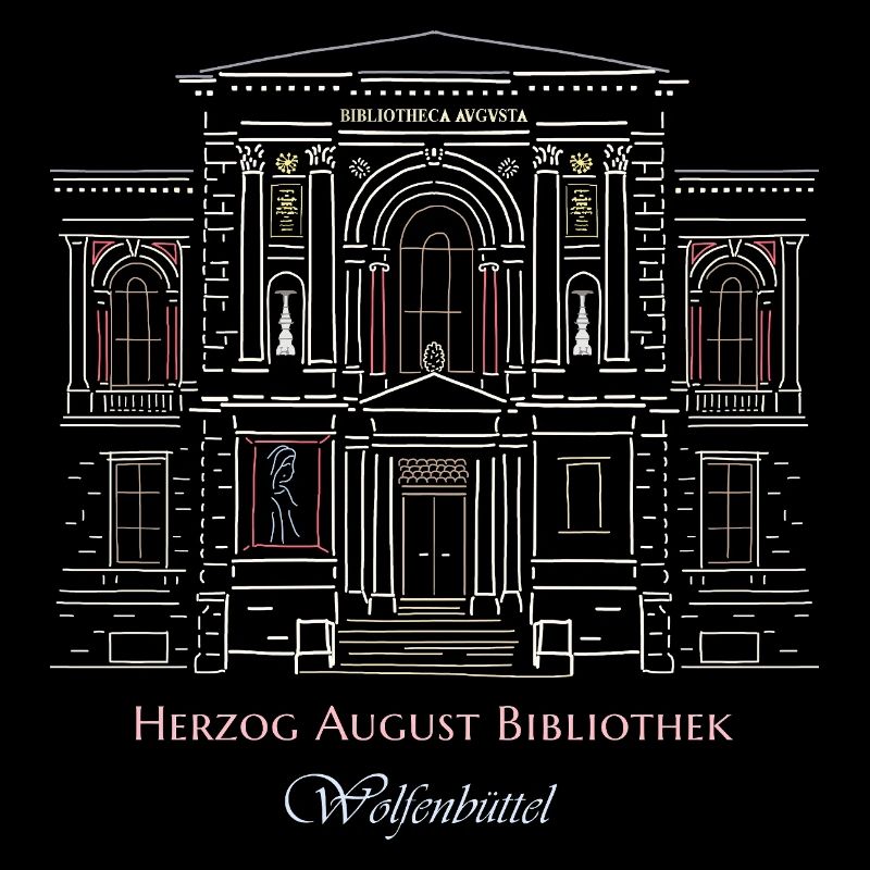 Wolfenbüttel, library hand-drawn