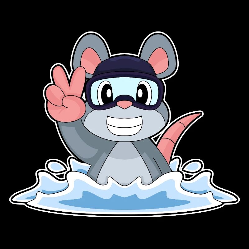 Mouse Swimming Goggles Summer