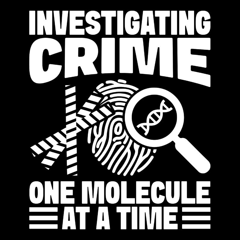 Forensic Analyst Investigating Crime One Molecule