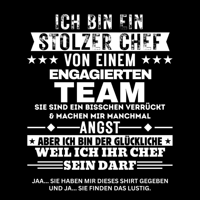 Stolzer Chef von einem engagierten Team