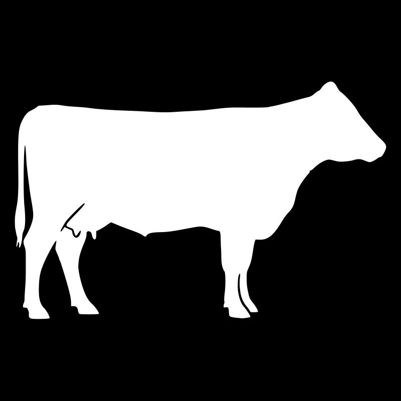 Cow Silhouette Farm Clean Vector
