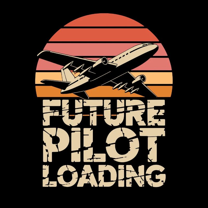  Future Pilot Loading Flugzeug Retro