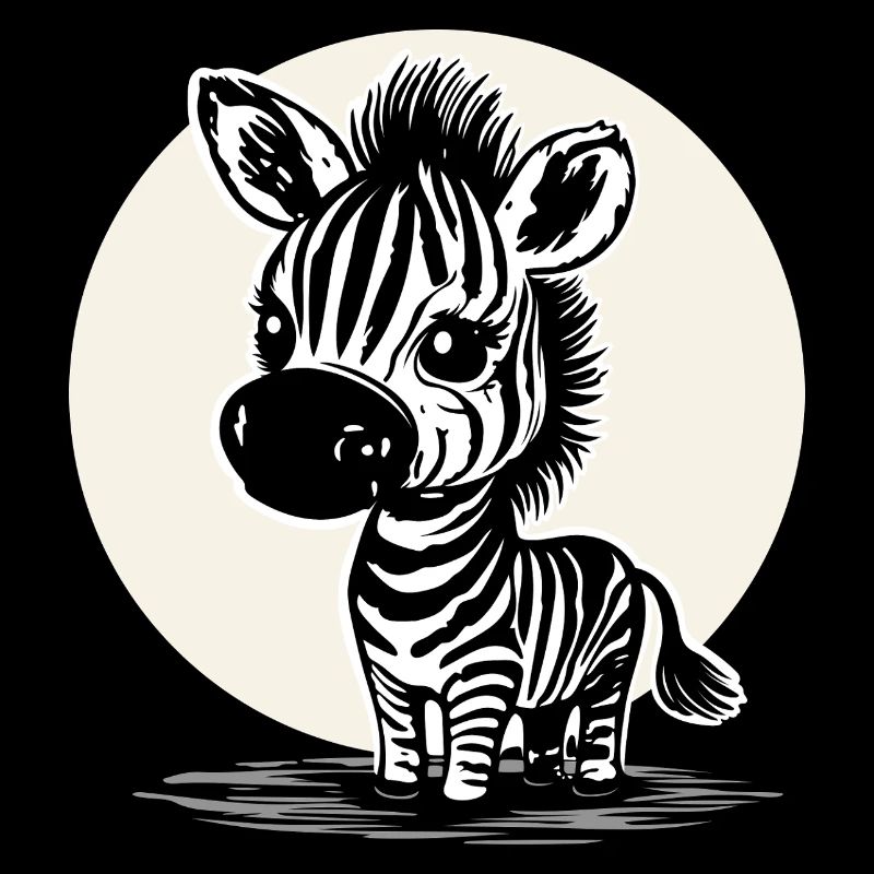 Süßes Zebra – Niedliches Tiermotiv