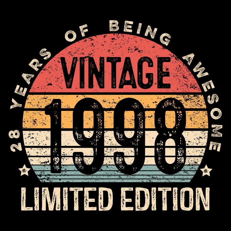 Vintage 1998 édition limitée Retro Sunset