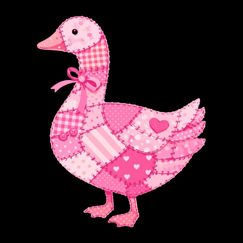 Patchwork Duck Pink