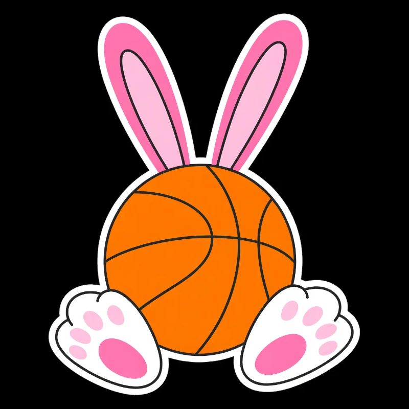 Design de lapins de basket de Pâques