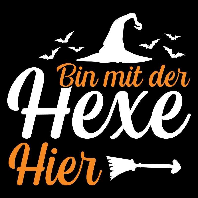 Halloween Ich Bin Mit Der Hexe Hier