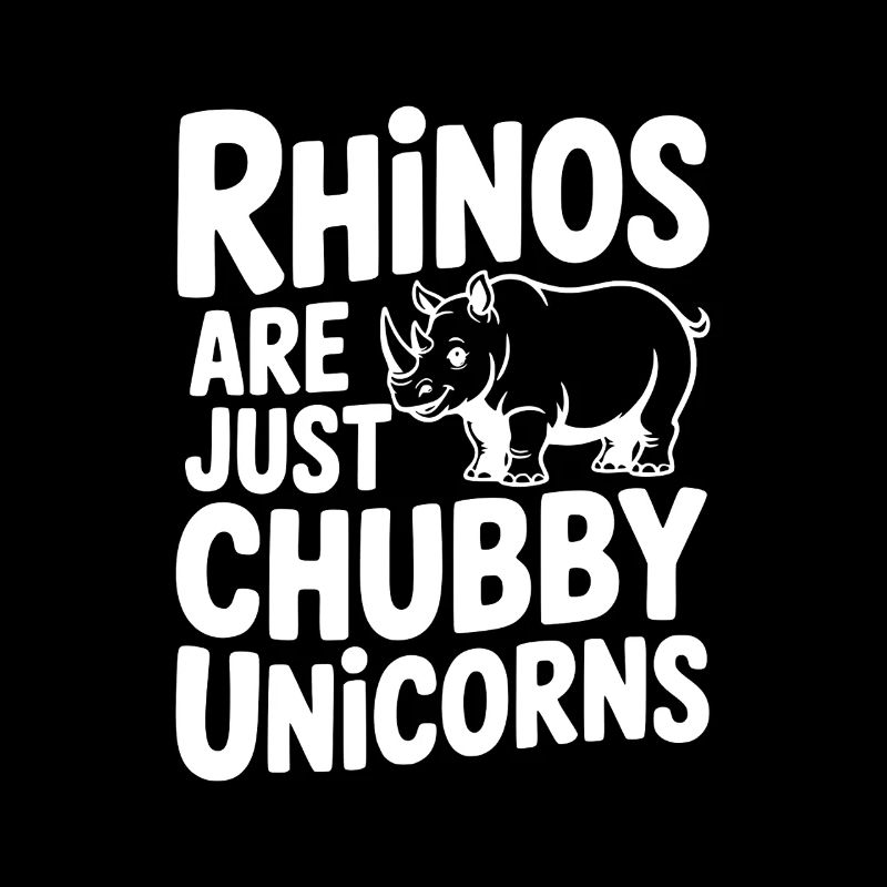 Rhinos Are Just Chubby Unicorns