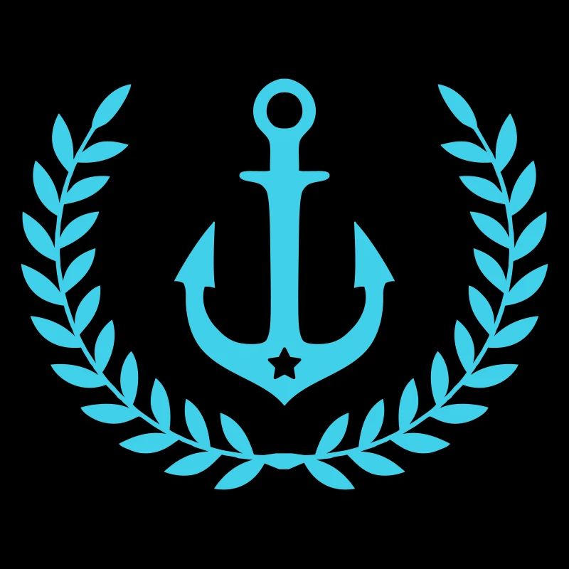 Emblème nautique de couronne d’ancre