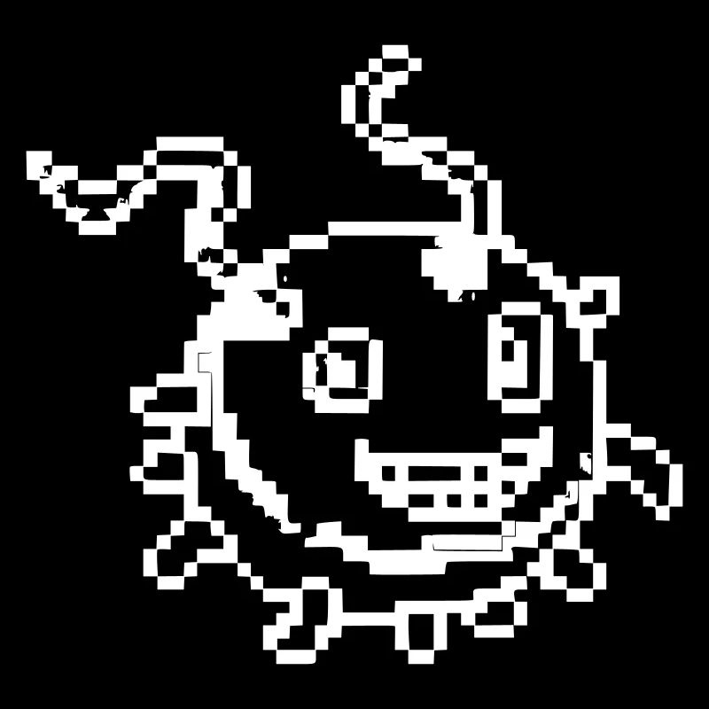 Virus Monster Pixel Art Comic