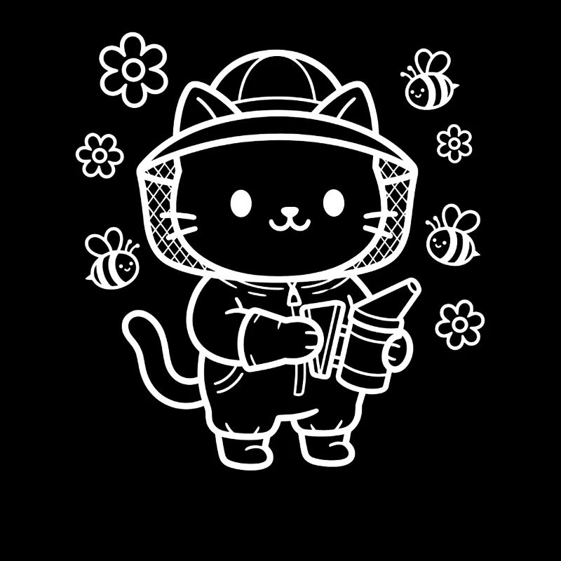 Beekeeper Kawaii Cat Beekeeper