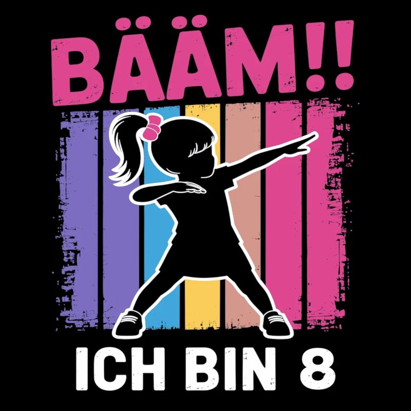 Bääm Ich bin 8 Dabbing Mädchen 8. Geburtstag