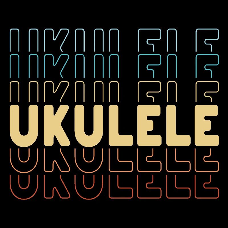 Ukulele typography