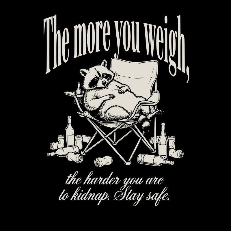 Plus tu peses plus tu es difficile d’enlever un raton laveur drôle