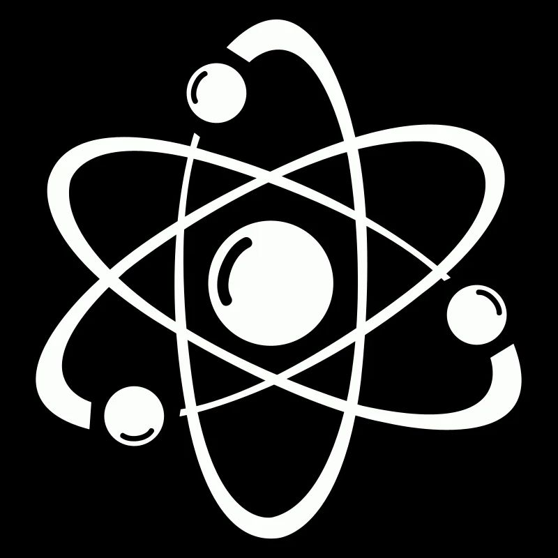 Atomic Model Line Art